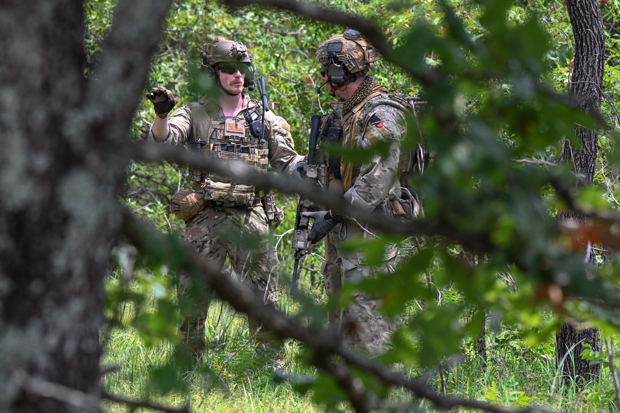 Airmen perform EOD operations.