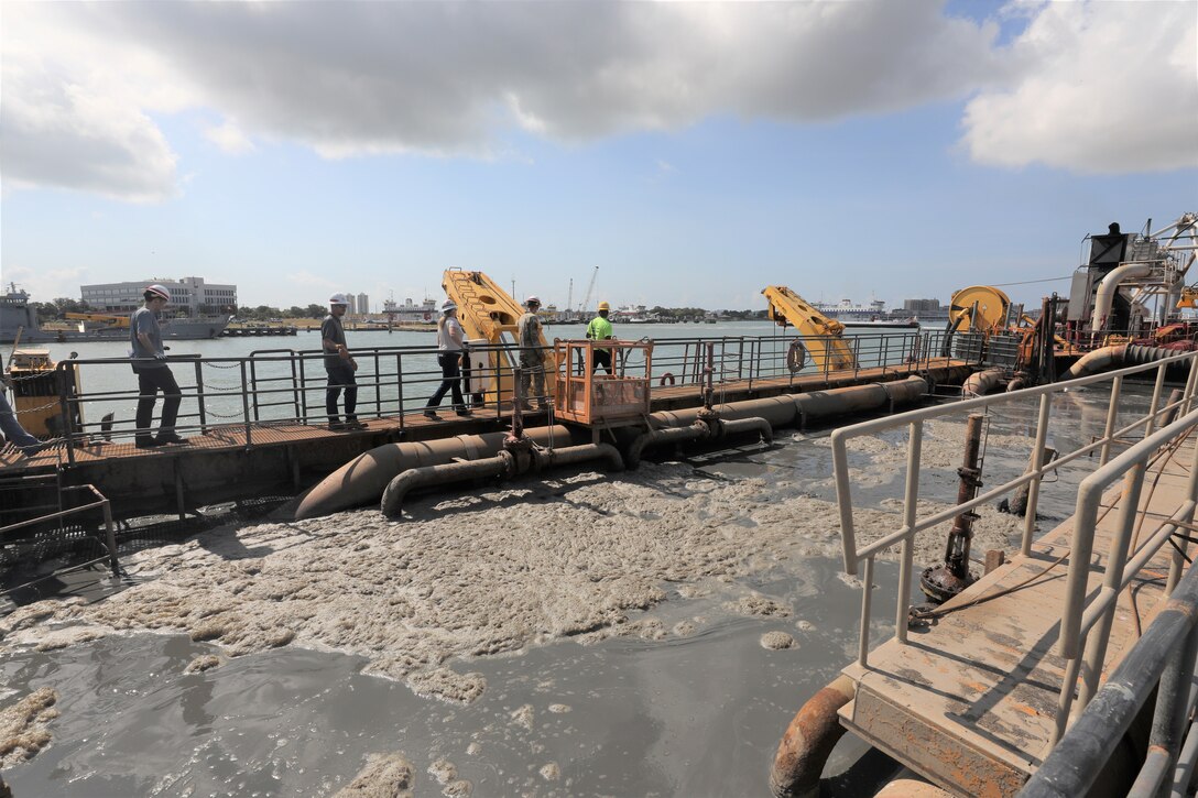 The Multi-Purpose Vessel Brandy Station moored at the U.S. Army Corps of Engineers Galveston District Dredge Wharf, Aug. 2, 2023.