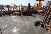 The Multi-Purpose Vessel Brandy Station moored at the U.S. Army Corps of Engineers Galveston District Dredge Wharf, Aug. 2, 2023.