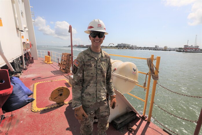 The Multi-Purpose Vessel Brandy Station moored at the U.S. Army Corps of Engineers Galveston District Dredge Wharf, Aug. 2, 2023.