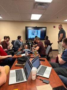 Members and community partners prepare for a curriculum and training outbrief at the Indian Pueblo Cultural Center in Albuquerque, New Mexico on July 17, 2023. (Courtesy photo)