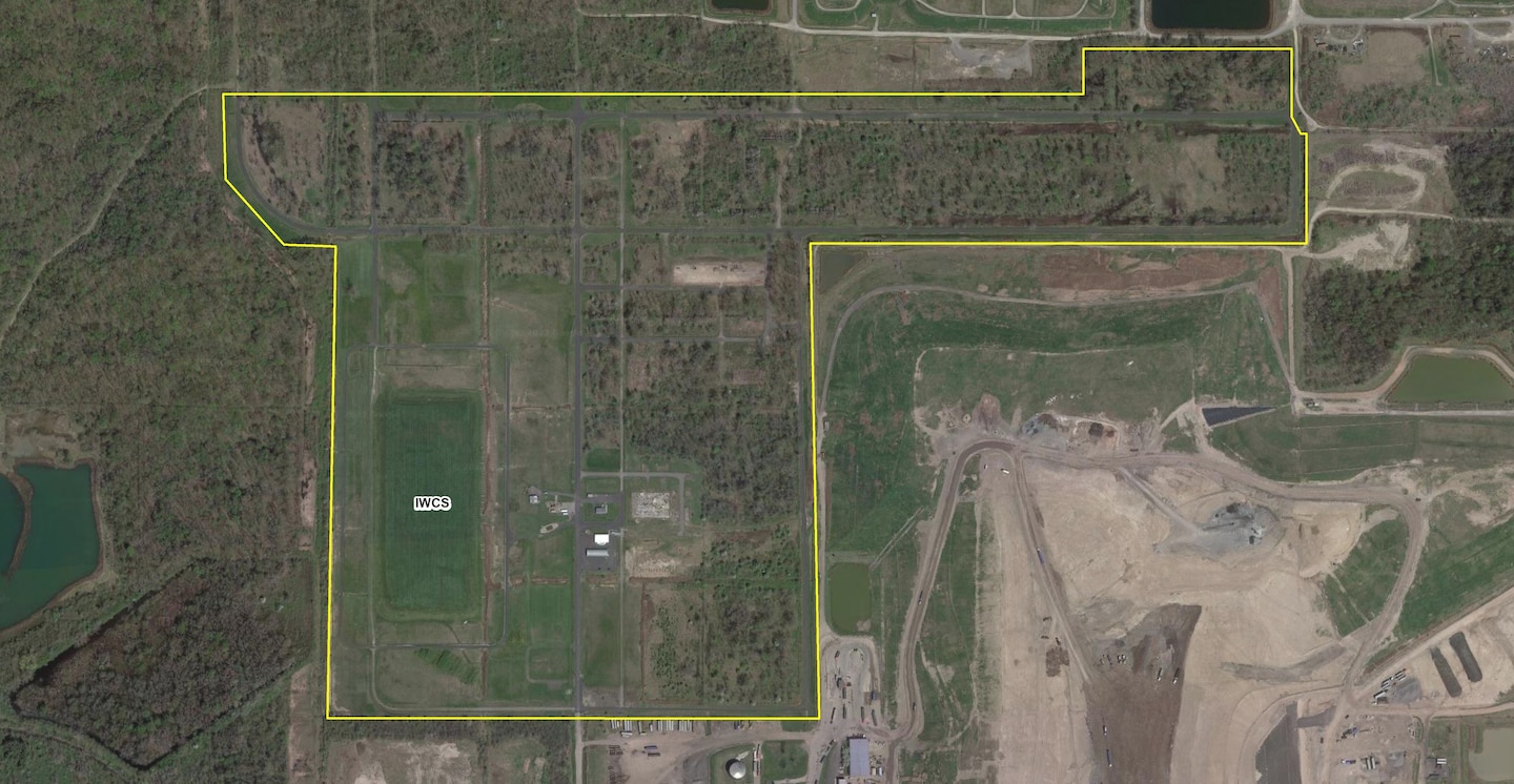 An aerial view of the Niagara Falls Storage Site.