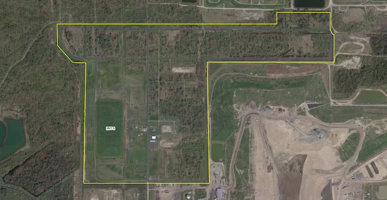 An aerial view of the Niagara Falls Storage Site.