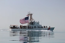 CGC Adak underway in the Persian Gulf