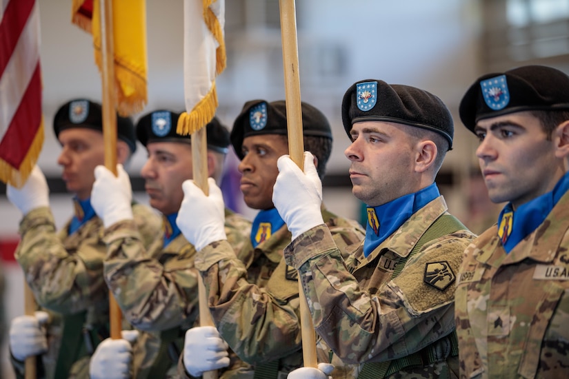 7th MSC Passes the Colors in Change of Command