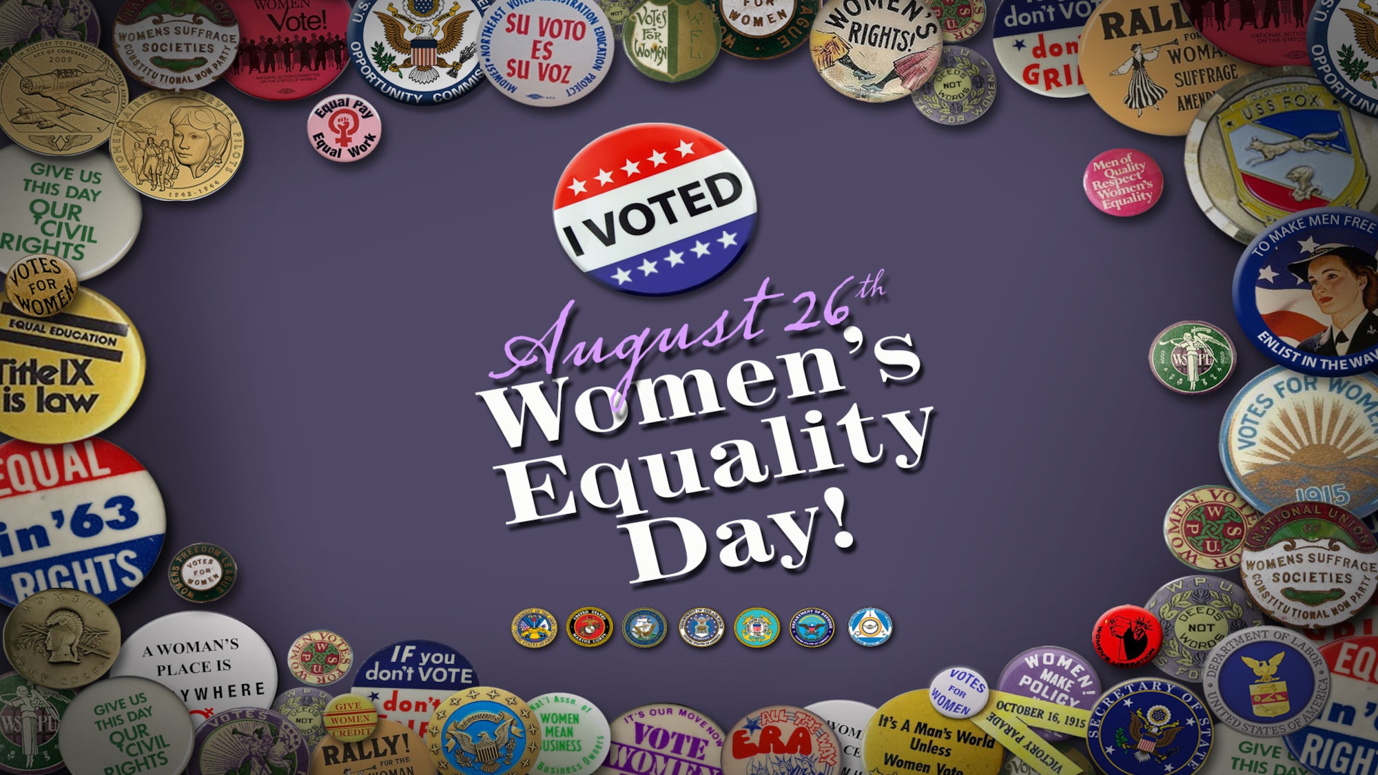 The observance recognizing Women's Equality Day was established by Joint Resolution of Congress in 1971. Women's Equality Day is observed on the 26th day of August and commemorates the 1920 passage of the 19th Amendment to the Constitution, which gave women the right to vote. The observance has grown to include focusing attention on women's continued efforts toward gaining full equality