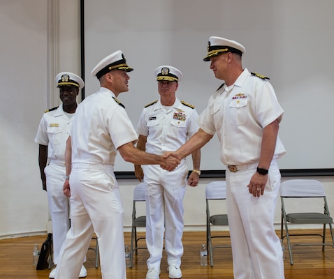Commander, Naval Surface Group Western Pacific Holds Change of Command Ceremony in Yokosuka.