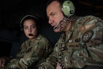 Airmen with the 1st Special Operations Wing, 73rd Special Operations Squadron, showcase the AC-130J Ghostrider and its 30mm and 105mm weapons to Lt. Gen. Jean Desgroux, Chilean Chief of Defense, and Lt. Gen. Cristian Guedelhoefer, Comando de Operations Especiales (COPE) commander, during Exercise SOUTHERN STAR, July 25, 2023. Exercise SOUTHERN STAR, a Chilean-led special operations forces exercise with close collaboration with Special Operations Command South, brought together forces from Chile and the United States to improve integration and enable asymmetric capabilities between Allies and partners. (U.S. Air Force photo by Master Sgt. Cody H. Ramirez)