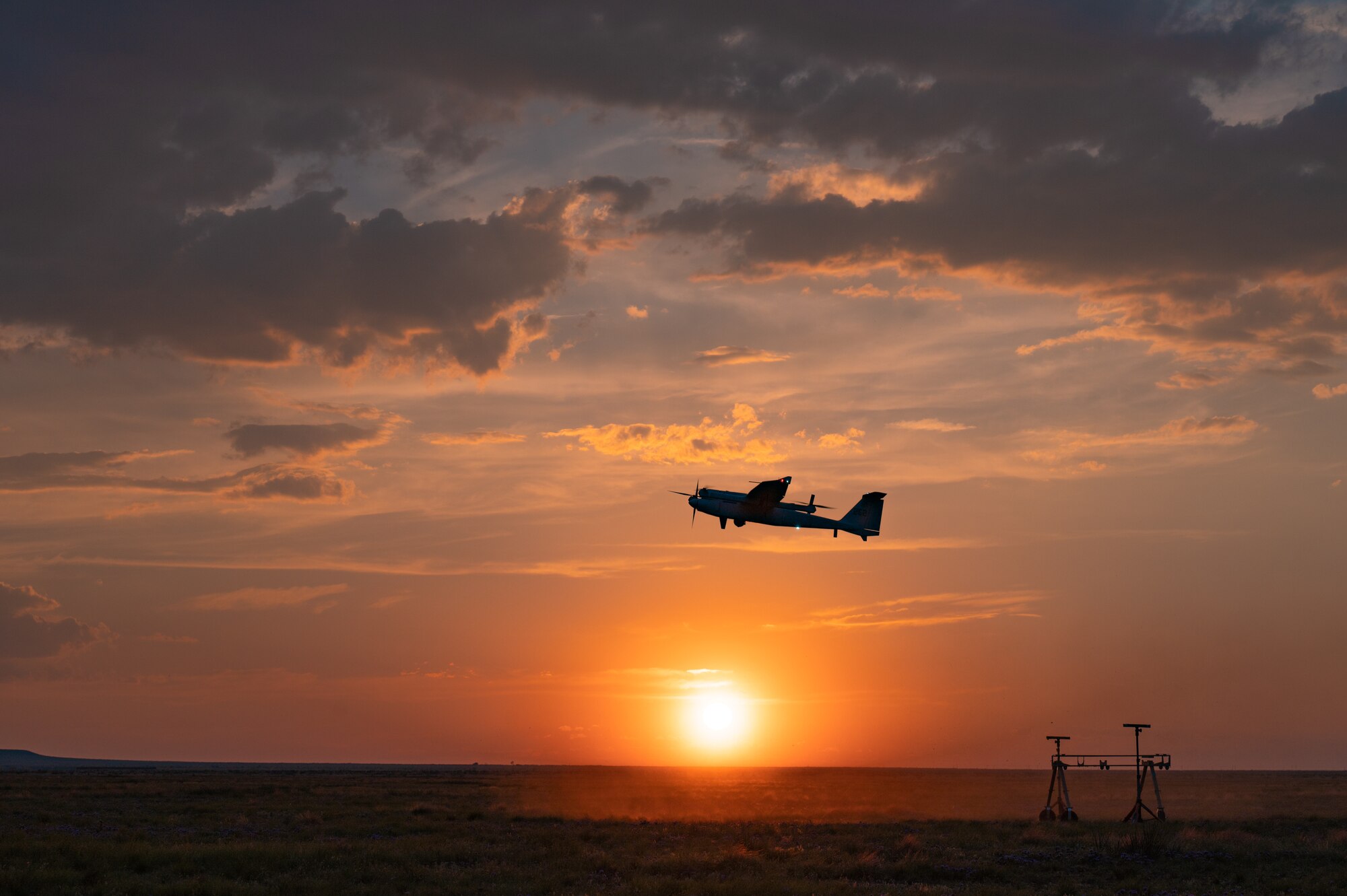 U.S. Air Force Airmen assigned to the 27th Special Operations Wing remotely piloted aircraft community control a Small Unmanned Aerial System in a simulated deployed environment during Exercise Talon Spear at Melrose Air Force Range, N.M., June 21, 2023. The goal of Exercise Talon Spear is to integrate small unmanned aerial systems for the rapid mobility capability for agile combat employment.