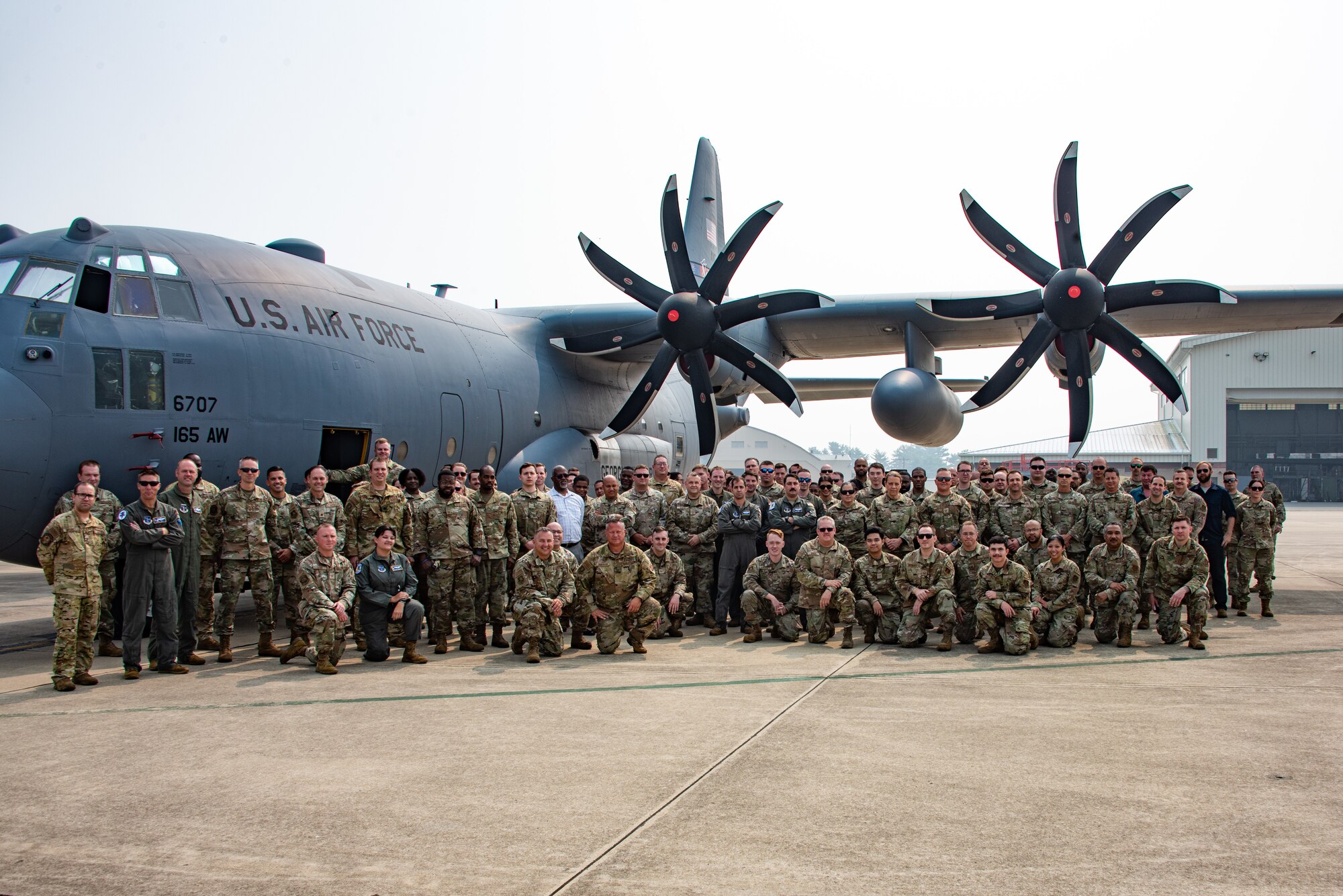 The 166th Airlift Wing Receives the First of Seven C-130H3 Aircraft