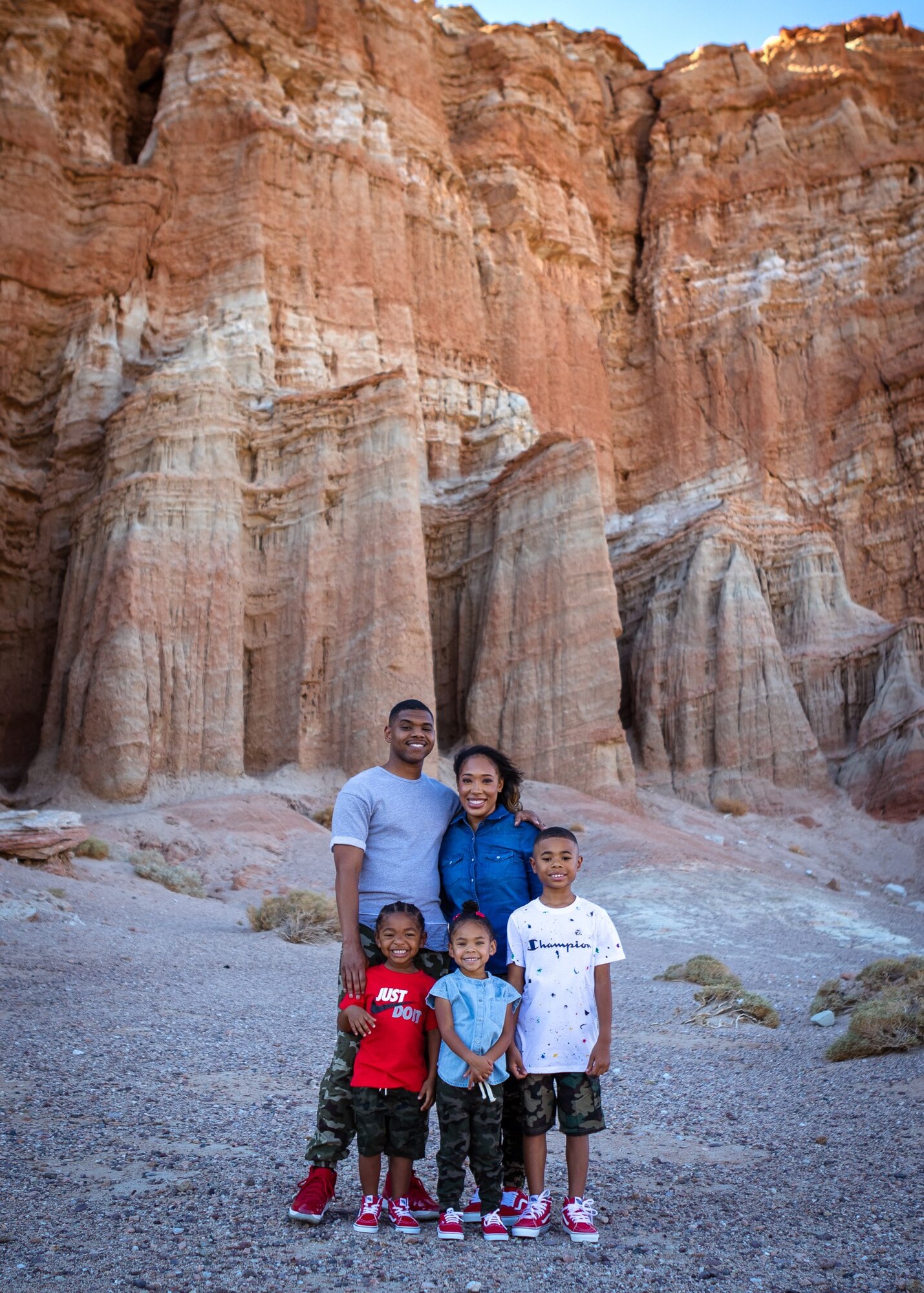 Tech Sgt. Bionca Thomas, Detachment 2 of the 9th Operations Group, takes a photo with her family on a recent vacation in California. Thomas recently achieved the rare milestone of achieving her Ph.D. Within the Air Force Enlisted Force, just 0.0377% possess professional or doctorate degrees.