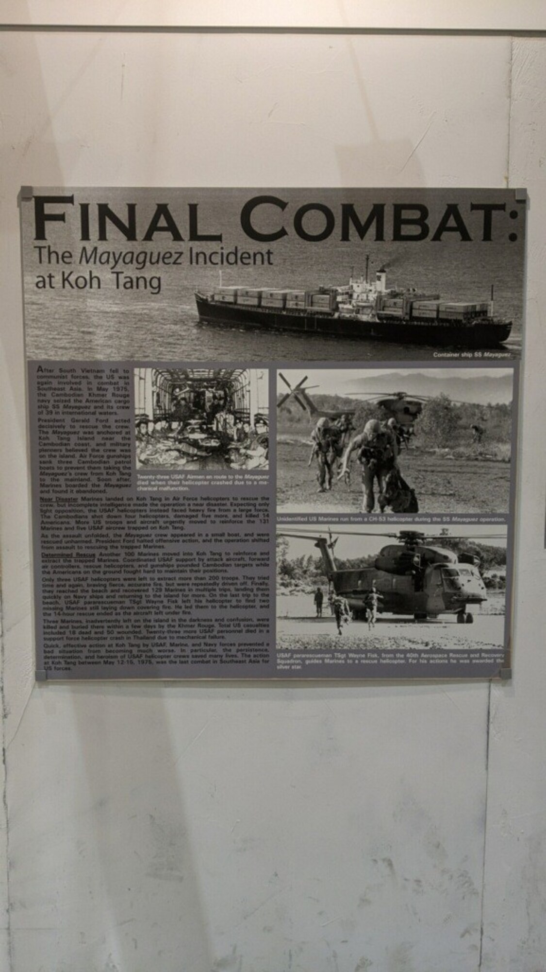 FINAL COMBAT: THE MAYAGUEZ INCIDENT AT KOH TANG
