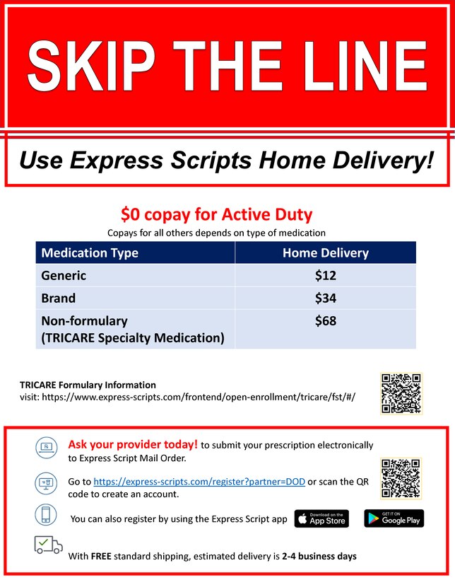 Express Scripts helps alleviate wait times at the pharmacy and offers a convenient service to have your medications delivered right to your door.