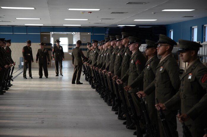 U.S. Marines with India Company, 3rd Recruit Training Battalion