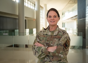 U.S. Air Force Col. Linda A. Rohatsch, director, Air National Guard (ANG) Office of the Air Surgeon, poses for a portrait at the ANG Readiness Center, Joint Base Andrews, Maryland, Dec. 1, 2022. Rohatasch is the first clinical nurse to assume command of the ANG Office of the Air Surgeon and brings nearly four decades of medical experience to the position. (U.S. Air National Guard photo by Staff Sgt. Sarah M. McClanahan)