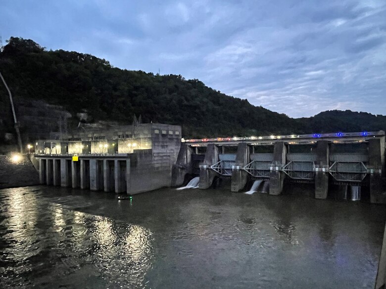 Friends of Cordell Hull Lake and U.S. Army Corps of Engineers Nashville District staff at Cordell Hull Lake are proud to announce the inaugural year of “Dinner On the Dam” fundraiser 5:30 to 9 p.m. Saturday, Oct. 7, 2023. This event will host 150 patrons from around the Upper Cumberland and allow attendees the exclusive opportunity to dine on the historic Cordell Hull Lock and Dam in celebration of the 50th anniversary of Cordell Hull Dam. (USACE Photo by Ashley Webster)