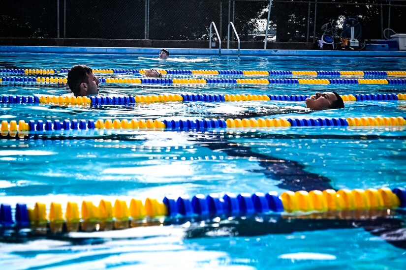 Service members assigned to Joint Base McGuire-Dix-Lakehurst participate in a scuba diving certification training during a Better Opportunities for Single Service Members event on 28, July 2023, at Army Support Activity Fort Dix. The BOSS program provides activities to single service members in the dorms, single parents, and geographical bachelors. These events include life skills, outdoor recreation, leisure activities, and community service opportunities.