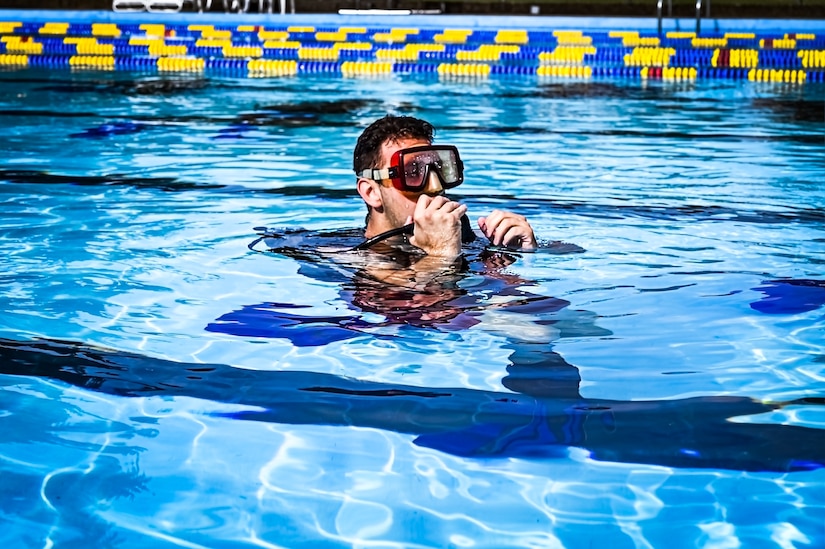 Service members assigned to Joint Base McGuire-Dix-Lakehurst participate in a scuba diving certification training during a Better Opportunities for Single Service Members event on 28, July 2023, at Army Support Activity Fort Dix. The BOSS program provides activities to single service members in the dorms, single parents, and geographical bachelors. These events include life skills, outdoor recreation, leisure activities, and community service opportunities.