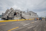 20230701-N-EA586-1012 ALMIRANTE, PANAMA (July 2, 2023) Expeditionary fast transport USNS Burlington (T-EFP 10) arrives in Almirante, Panama, August 11, 2023.  The U.S. Navy expeditionary fast transport USNS Burlington (T-EPF 10) is on deployment to the U.S. Southern Command area of operations over the next two months as part of U.S. Naval Forces Southern Command /U.S. 4th Fleet's Continuing Promise 2023 mission.(U.S. Navy photo by MC2 Conner Foy)