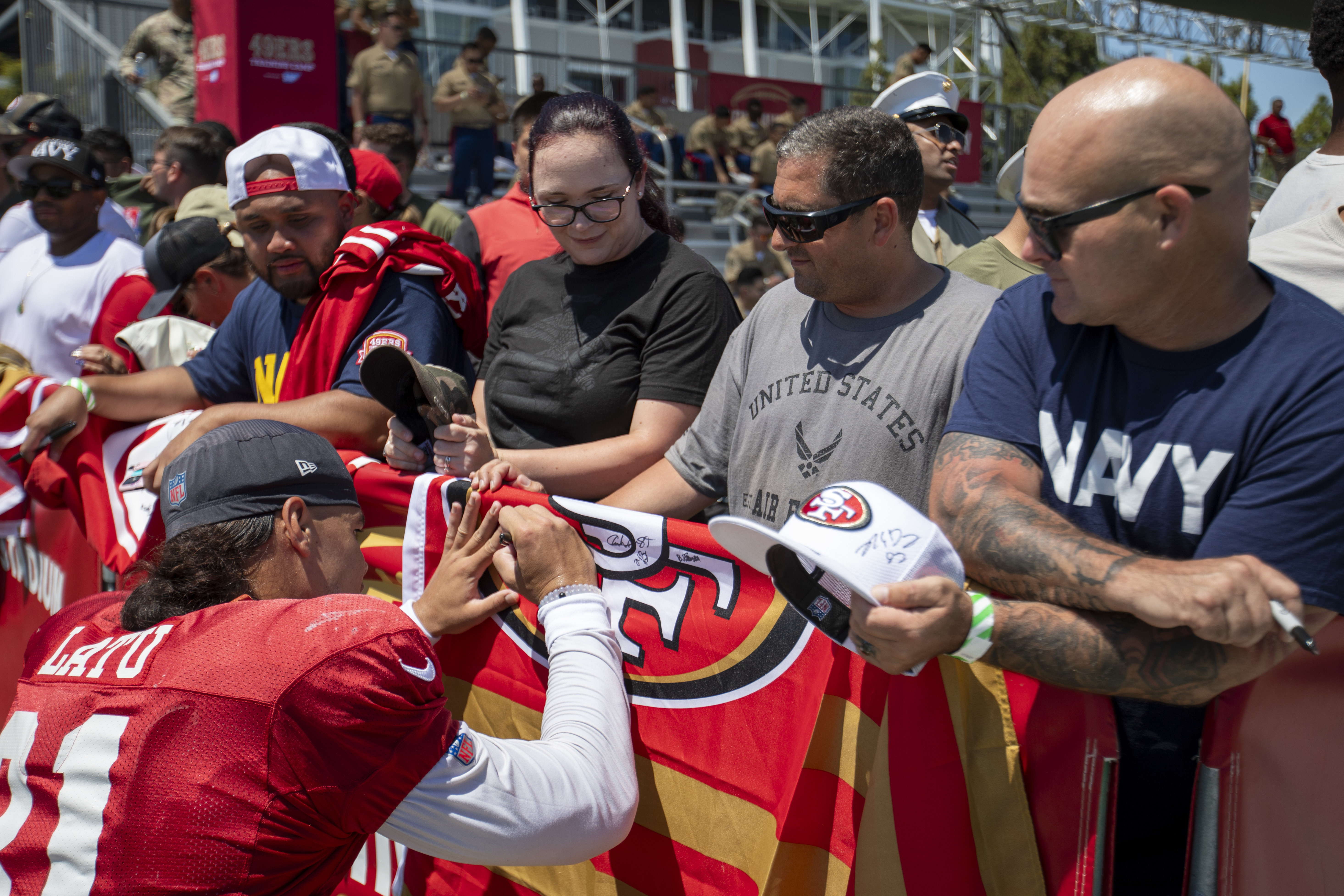 San Francisco 49ers NFL Honor US Navy Veterans All Gave Some Some