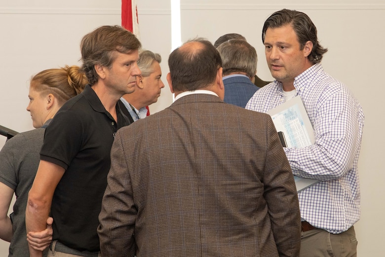 The Memphis District hosted “Industry Day” at the Renasant Center in downtown Memphis, Tennessee, May 23, 2023. 

Representatives from both USACE and the commercial business industry came together to network and discuss contracting opportunities, current and future USACE programs, and more. The meeting also gave participants an opportunity to create teaming arrangements, as the event provided ample time for one-on-one and in-person connecting. 

The event highlighted several USACE programs and expanded upon our existing capacity to deliver the mission, not just as USACE and the Memphis District, but as a team in partnership with the commercial business industry.