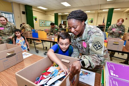 187th Medical Battalion helps Briscoe Elementary School students