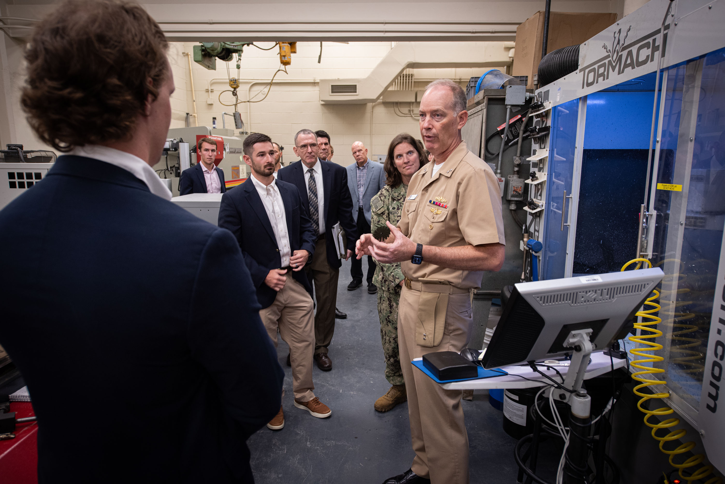 NAVWAR HQ Commander RADM Small Tours NIWC Atlantic