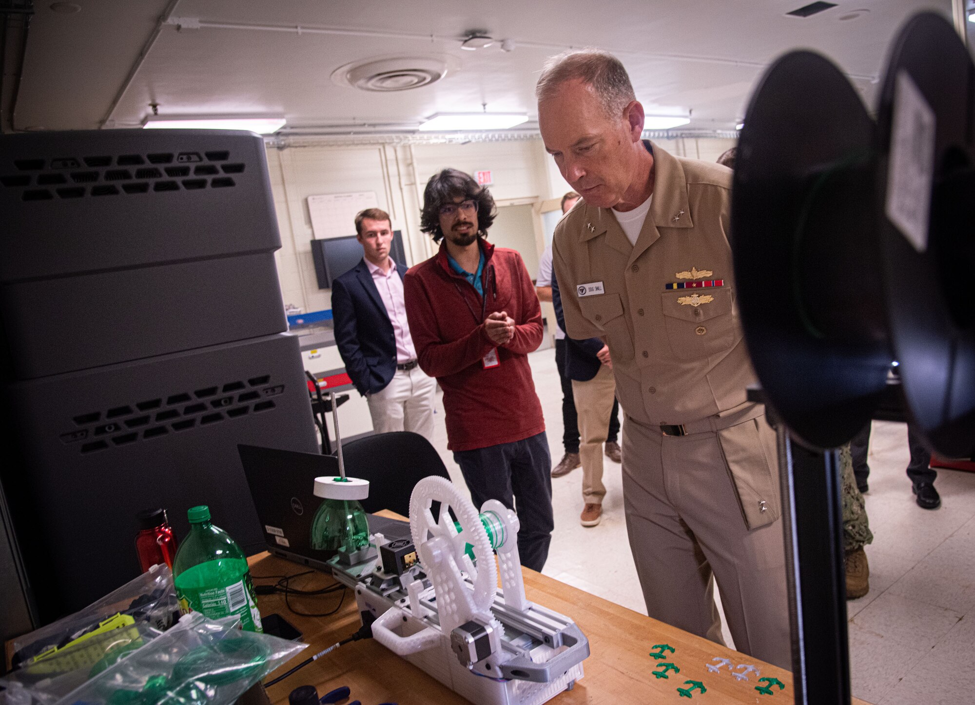 NAVWAR HQ Commander RADM Small Tours NIWC Atlantic