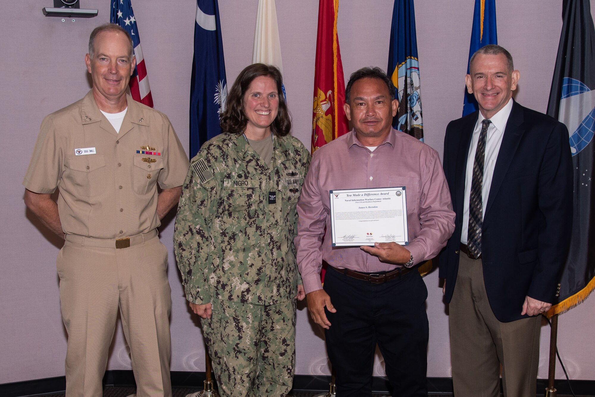 Photos of NIWC Atlantic FY23 3rd Quarter Awards Ceremony