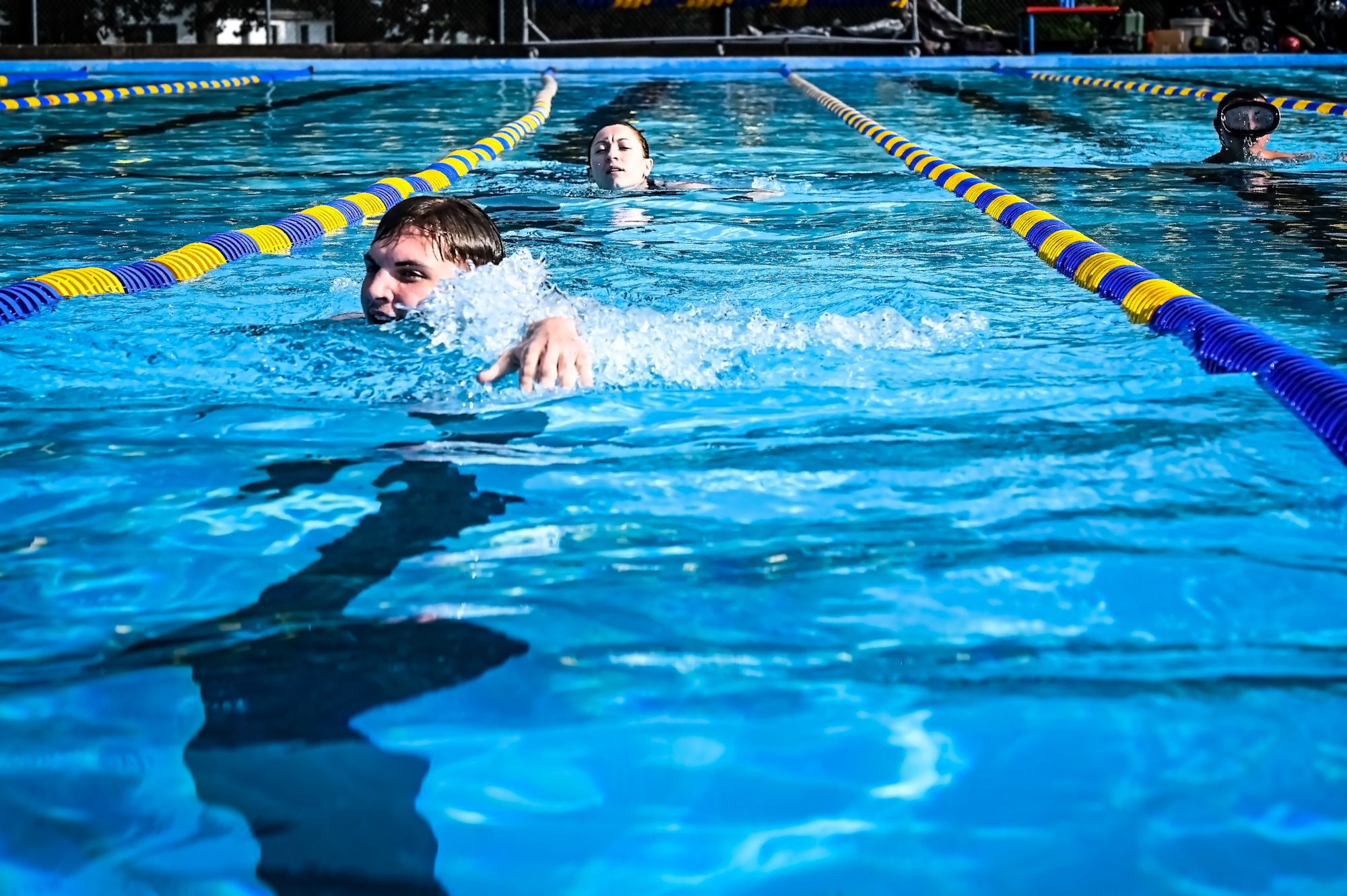 Service members assigned to Joint Base McGuire-Dix-Lakehurst participate in a scuba diving certification training during a Better Opportunities for Single Service Members event on 28, July 2023, at Army Support Activity Fort Dix. The BOSS program provides activities to single service members in the dorms, single parents, and geographical bachelors. These events include life skills, outdoor recreation, leisure activities, and community service opportunities.