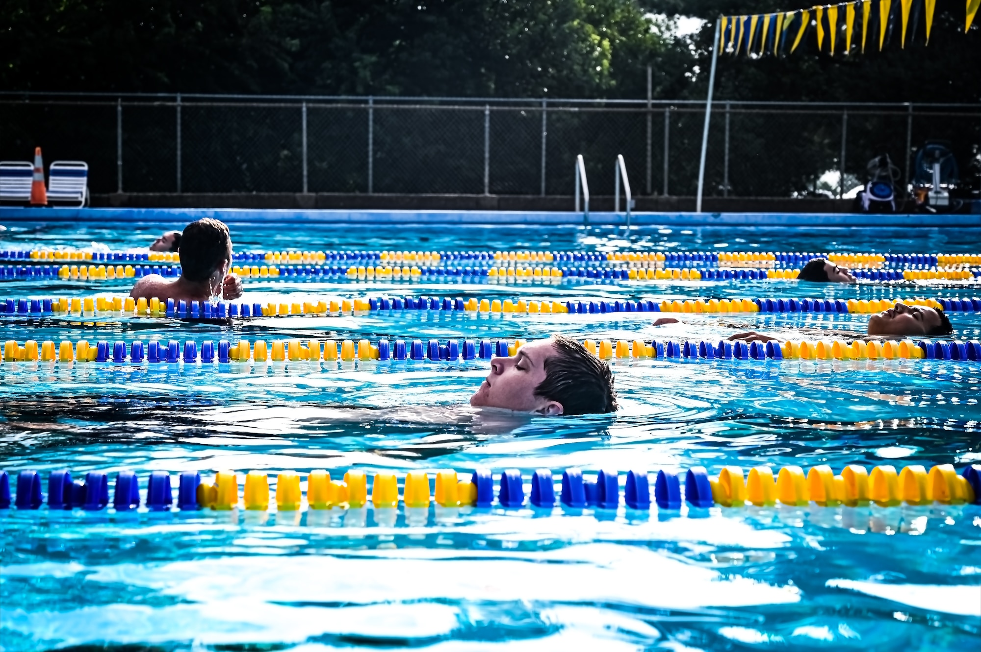 Service members assigned to Joint Base McGuire-Dix-Lakehurst participate in a scuba diving certification training during a Better Opportunities for Single Service Members event on 28, July 2023, at Army Support Activity Fort Dix. The BOSS program provides activities to single service members in the dorms, single parents, and geographical bachelors. These events include life skills, outdoor recreation, leisure activities, and community service opportunities.