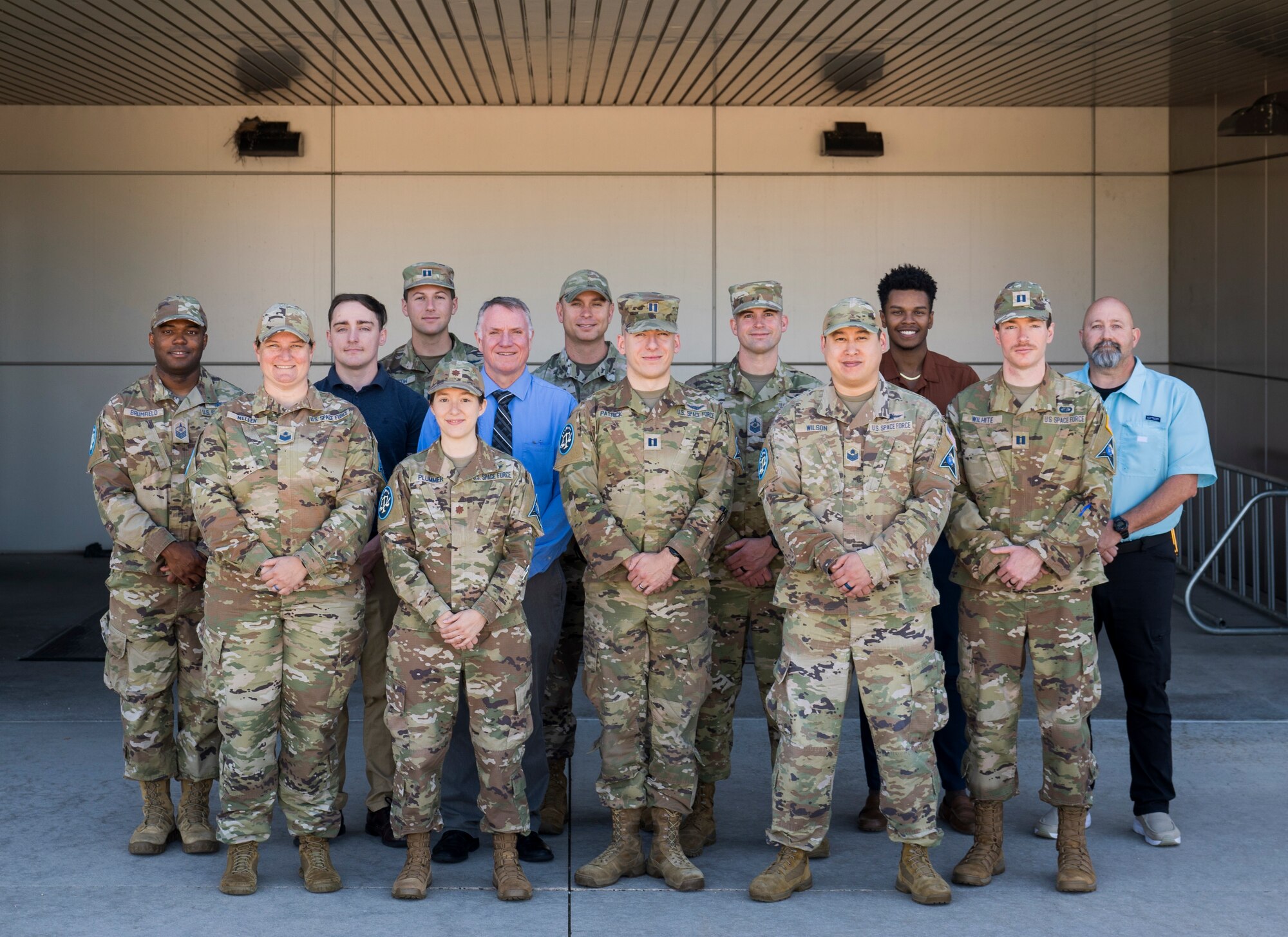 Members of the 17th Test and Evaluation Squadron's Cyber Team pose for a group photo at Schriever Space Force Base, Colorado. The Department of the Air Force recently announced the 17th TES's Cyber Team from Space Delta 12 as the department’s Cyber Team nominee for the Department of Defense Chief Information Office Annual Awards. (Courtesy photo)