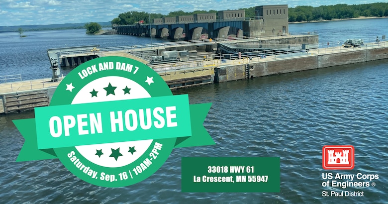 Lock and Dam 7 open house graphic