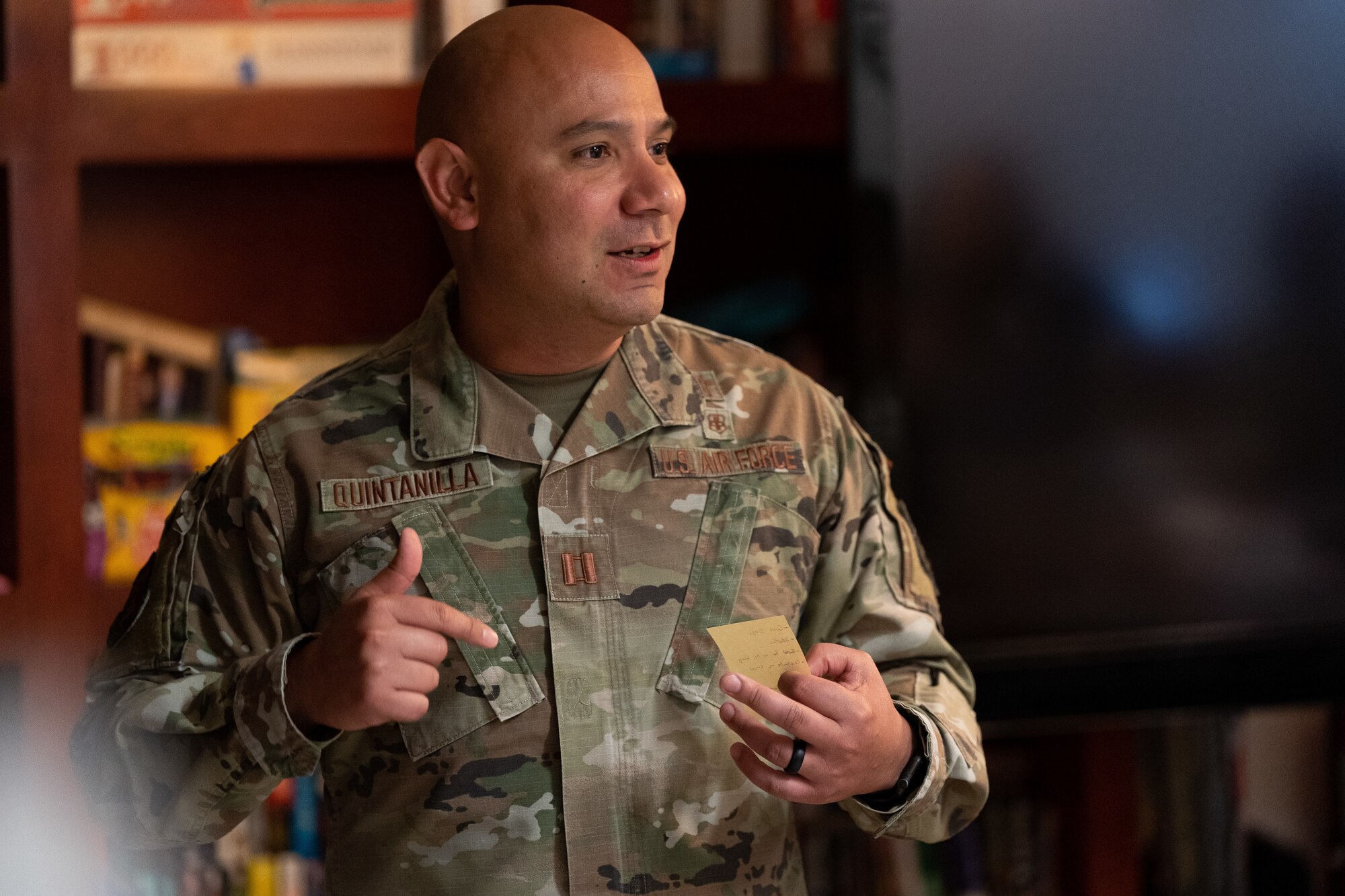 Chaplain speaking