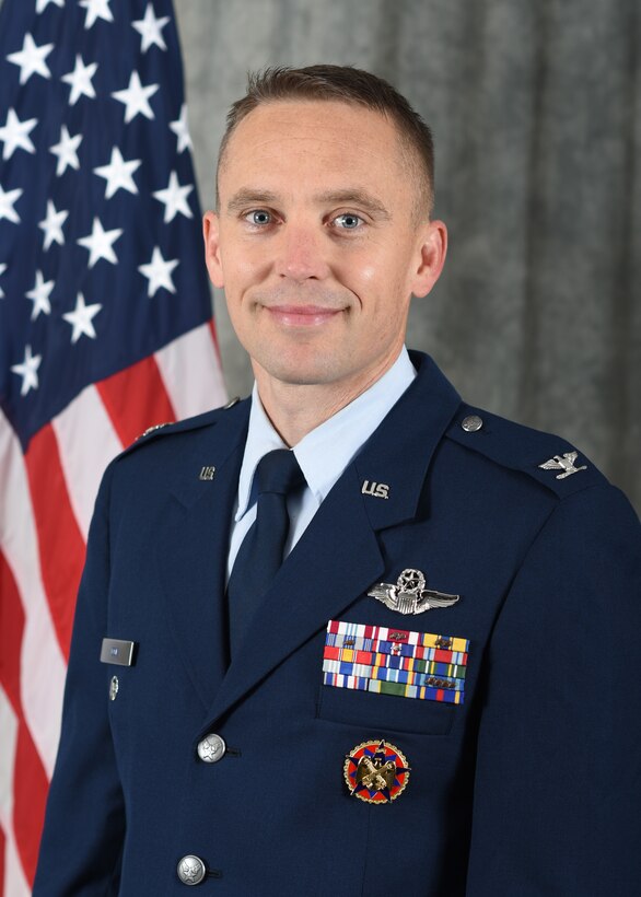 Col. Mitchell J. Cok is the Deputy Commander, 80th Flying Training Wing, at Sheppard Air Force Base, Texas. In his role, he assists and advises the commander responsible for the training of more than 1,200 military, civilian, and contract personnel employing who collaborate to execute over 55,000 sorties and 66,000 hours annually for the Euro-NATO Joint Jet Pilot Training (ENJJPT) program, graduating about 200 pilots for the NATO alliance each fiscal year. (U.S. Air Force photo by Airman 1st Class Katie McKee)
