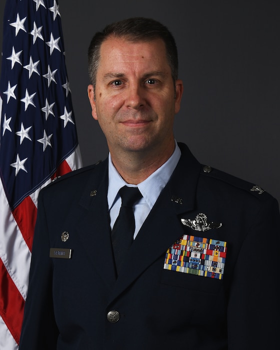 Official portrait of Col. Kent A. Kazmaier, commander of the 178th Wing.