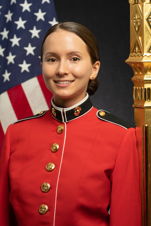 Staff Sergeant Taylor Fleshman, "The President's Own" United States Marine Band Harpist, Official Portrait