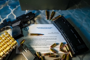 A photo of a gun