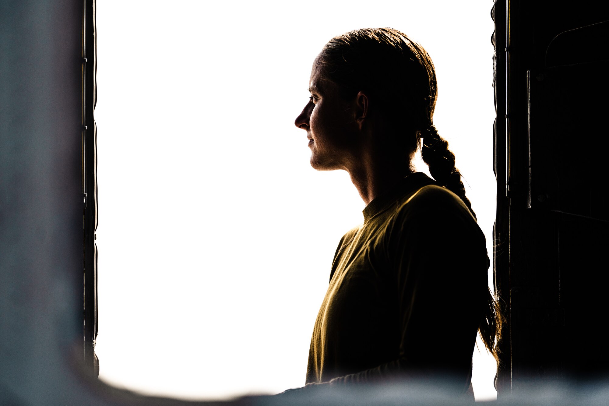 Photo of Airman on an aircraft