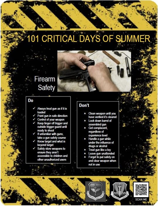 Graphic of 101 Critical Days of Summer Weekly Messaging - Volume 12: Firearm Safety