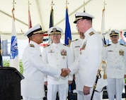 Captain Rex Boonyobhas was sworn in as the Naval Surface Warfare Center, Crane Division (NSWC Crane) Commanding Officer during a ceremony at NSWC Crane on August 16, 2023.