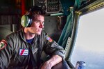 An aircrew for Airstation Clearwater conducts a search for Andre Nolasco off the coast of Port Richey, Florida, Aug. 16, 2023. The Coast Guard suspended its search for the missing man after searching more than 1,514 square miles over three days. (U.S. Coast Guard photo by Petty Officer 3rd Class Santiago Gomez.)