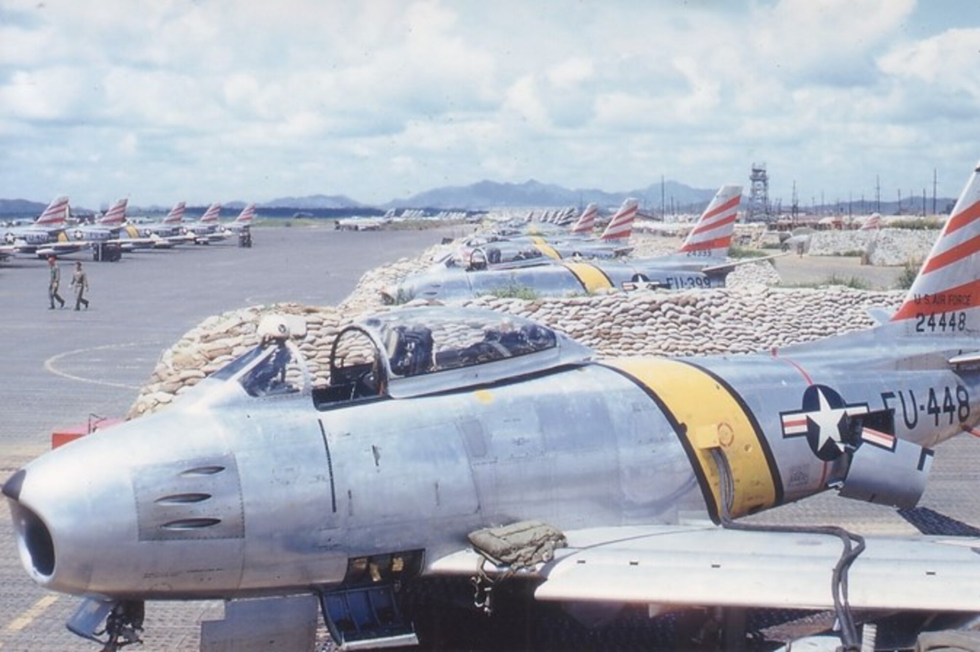 Historical photos of aircraft associated with the 51st Fighter Wing legacy.