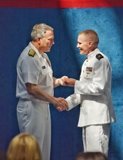 Warrant Officer 1 Thomas Forsythe, an Information Warfare Training Command (IWTC) Corry Station Alumni, was among the first to be “winged” as an Aerial Vehicle Operator (AVO) for the MQ-25 Stingray and earn the warrant officer designator 7371, at the Naval Aviation Museum onboard Naval Air Station Pensacola. On July 28, 2023.