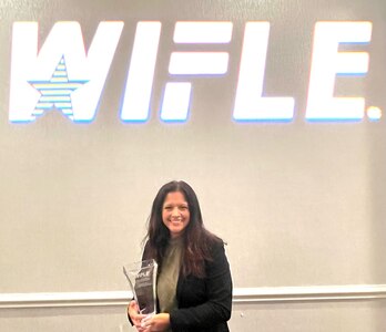 Special Agent in Charge, Central Texas Field Office, Maria E. Thomas received the 2023 Outstanding Federal Law Enforcement Employee Award at the Women in Federal Law Enforcement (WIFLE) awards banquet.