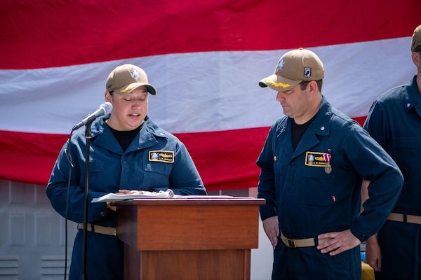 USS Stockdale Holds Change of Command