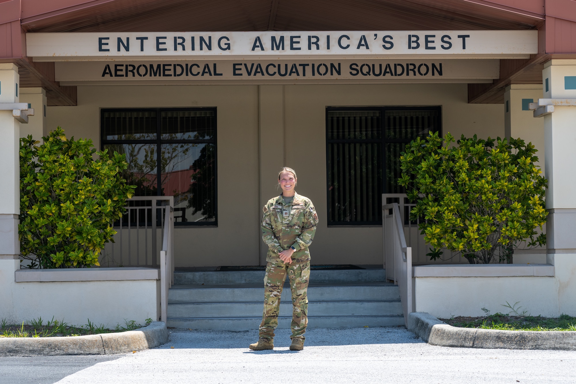 Mobbs works as a pulmonary nurse practitioner at Southeast Georgia Health System (SGHS) near St. Marys, Georgia. At the 45th AES, Mobbs conducts joint operations with the U.S. Coast Guard, U.S. Space Force, Tampa General Hospital and many more local and federal agencies. Mobbs also serves as a legacy service member, following her mother’s 20-year enlistment in the U.S. Navy. (U.S. Air Force photo by Airman 1st Class Zachary Foster)