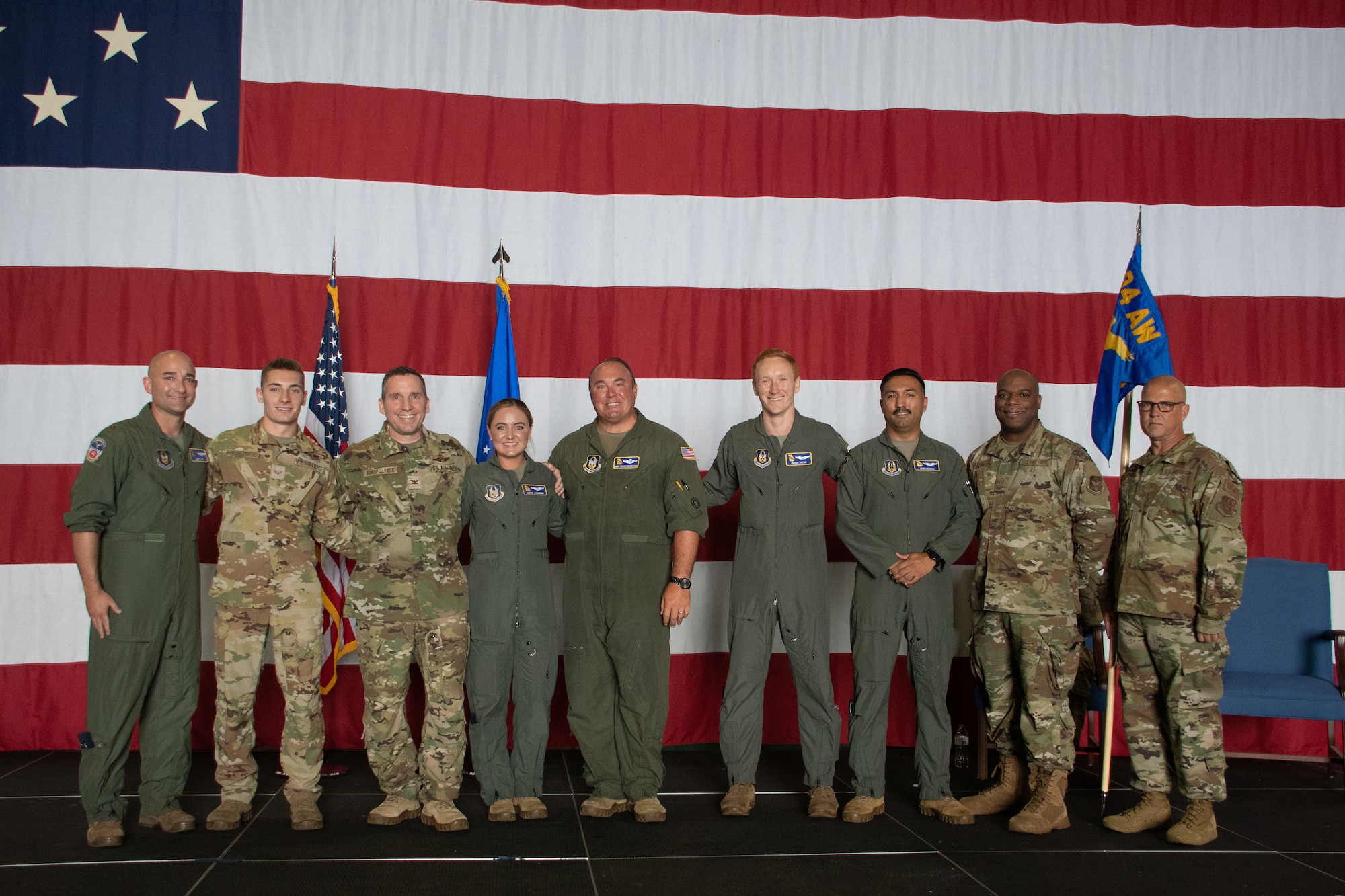 servicemembers pose for a photo