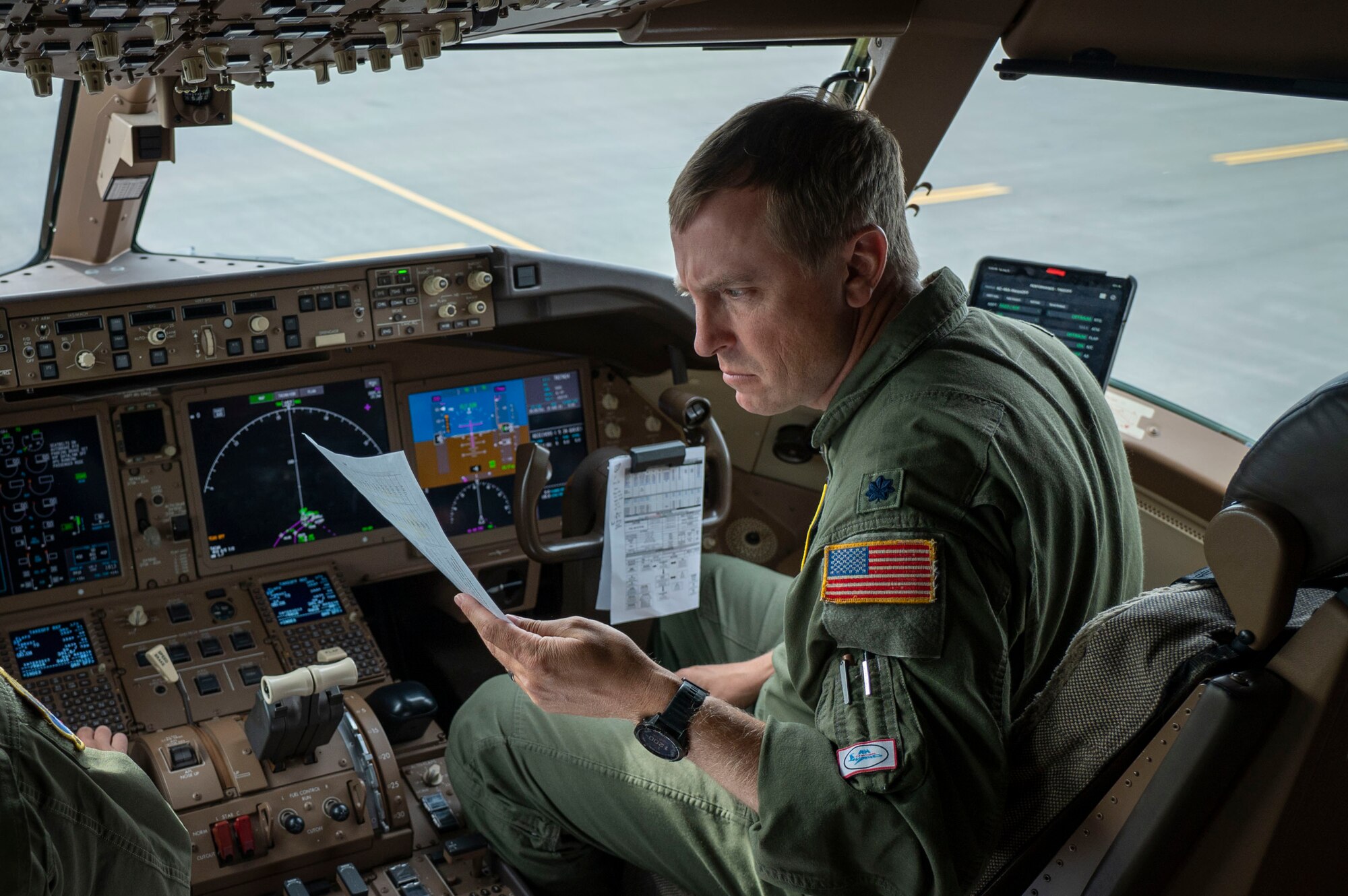 A pilot executes preflight procedures during Red Flag-Alaska 23-3.