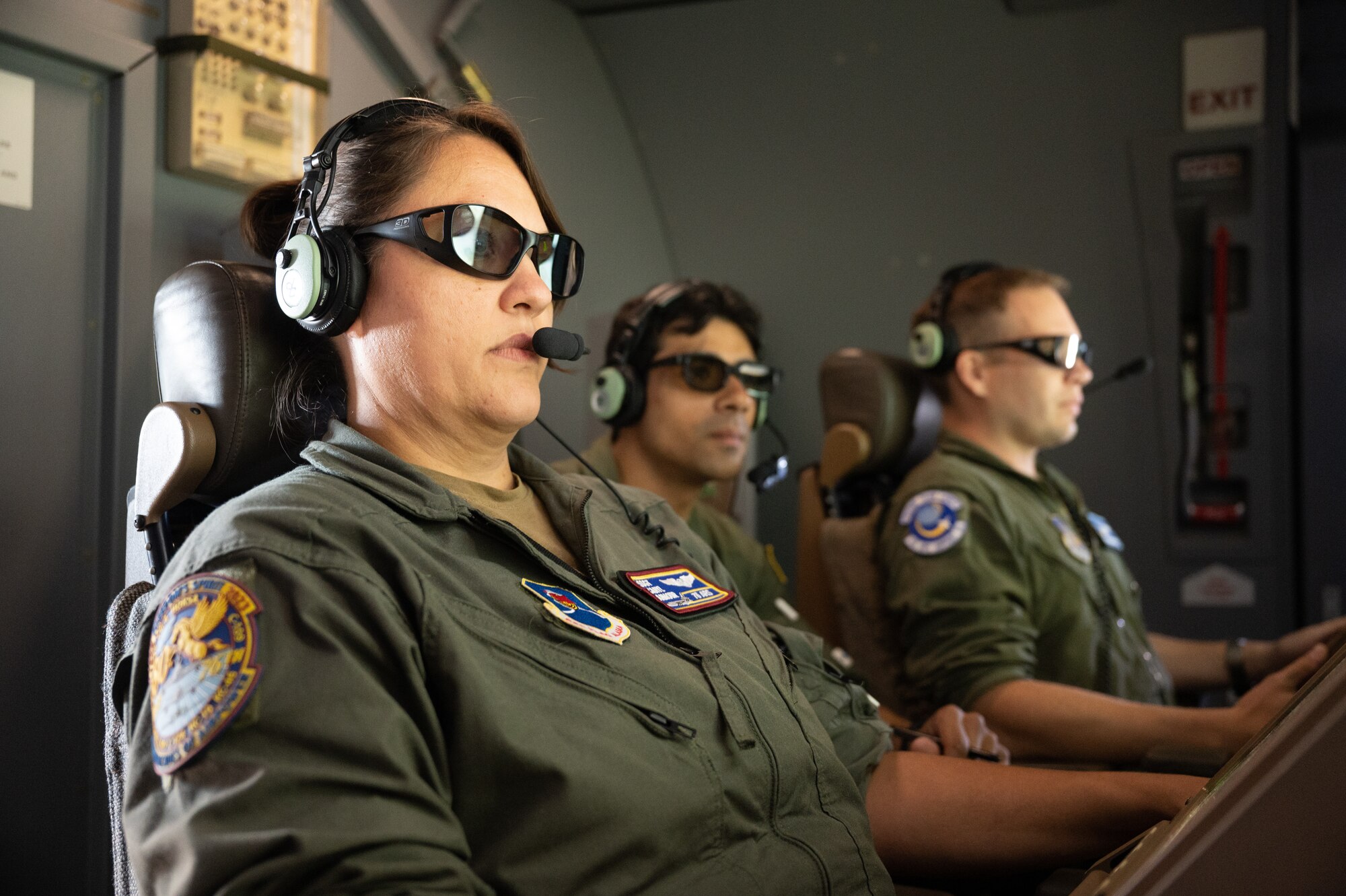 Boom operators refuel aircraft during Red Flag Alaska 23-3